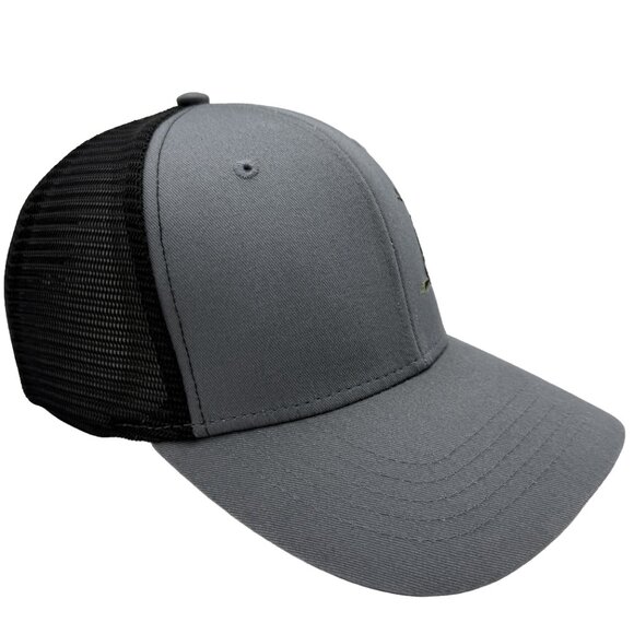 INFINITY HEADWEAR "Don't Tread on Me" Snake Embroidered Grey Black Snapback Hat - Picture 2 of 10